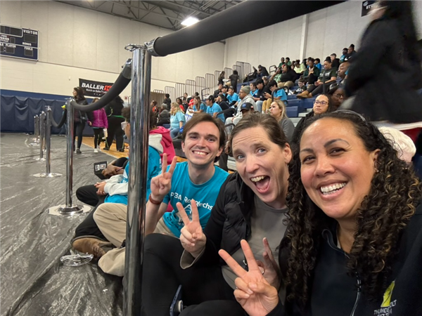 students at robotics competition